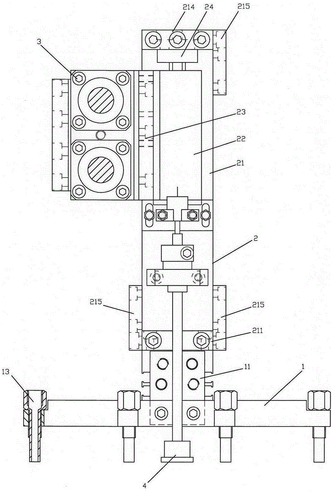 Vacuum absorption rubbing type separating and fetching mechanism and method
