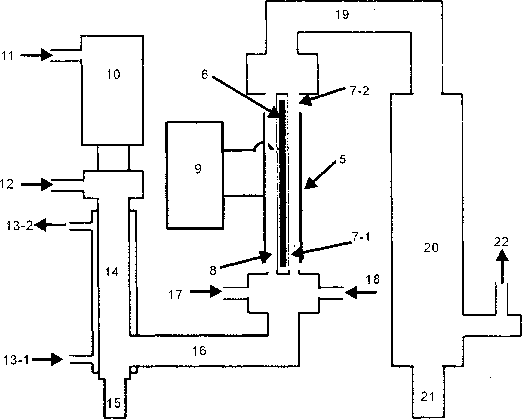 Production and its apparatus for organic coated metal nanometer powdery