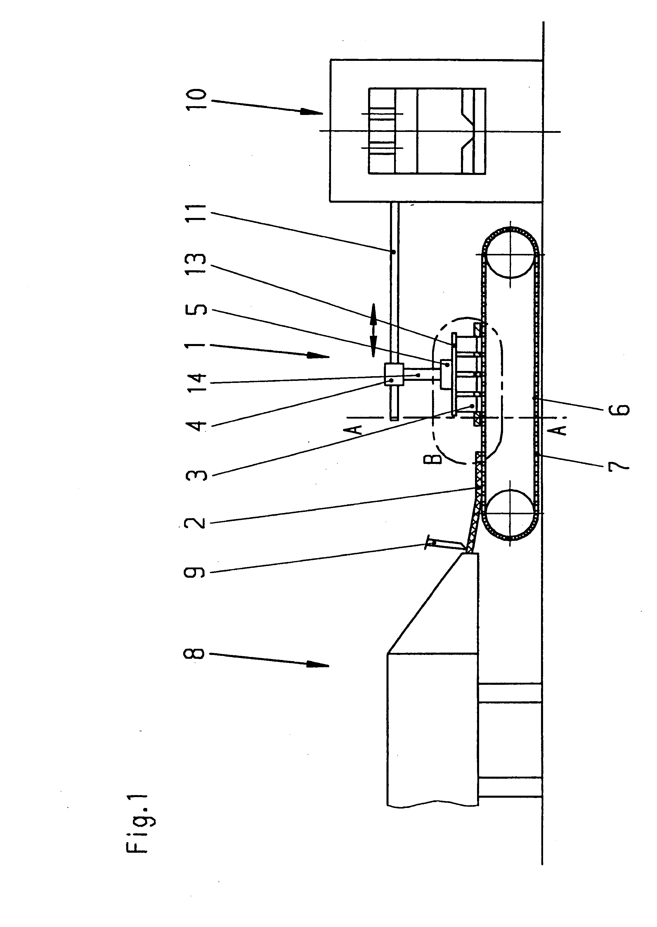 Method and apparatus for picking up a plastic product