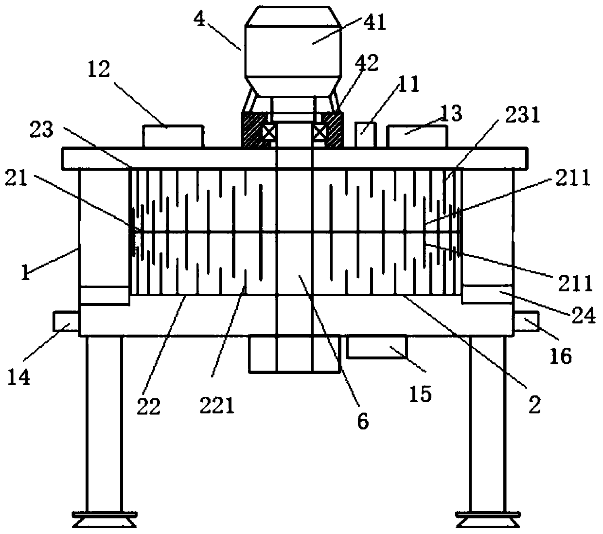 High-temperature-resistant anti-corrosion rotational flow shear type gas-liquid separator