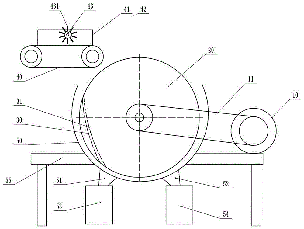 Broad bean coat removing device