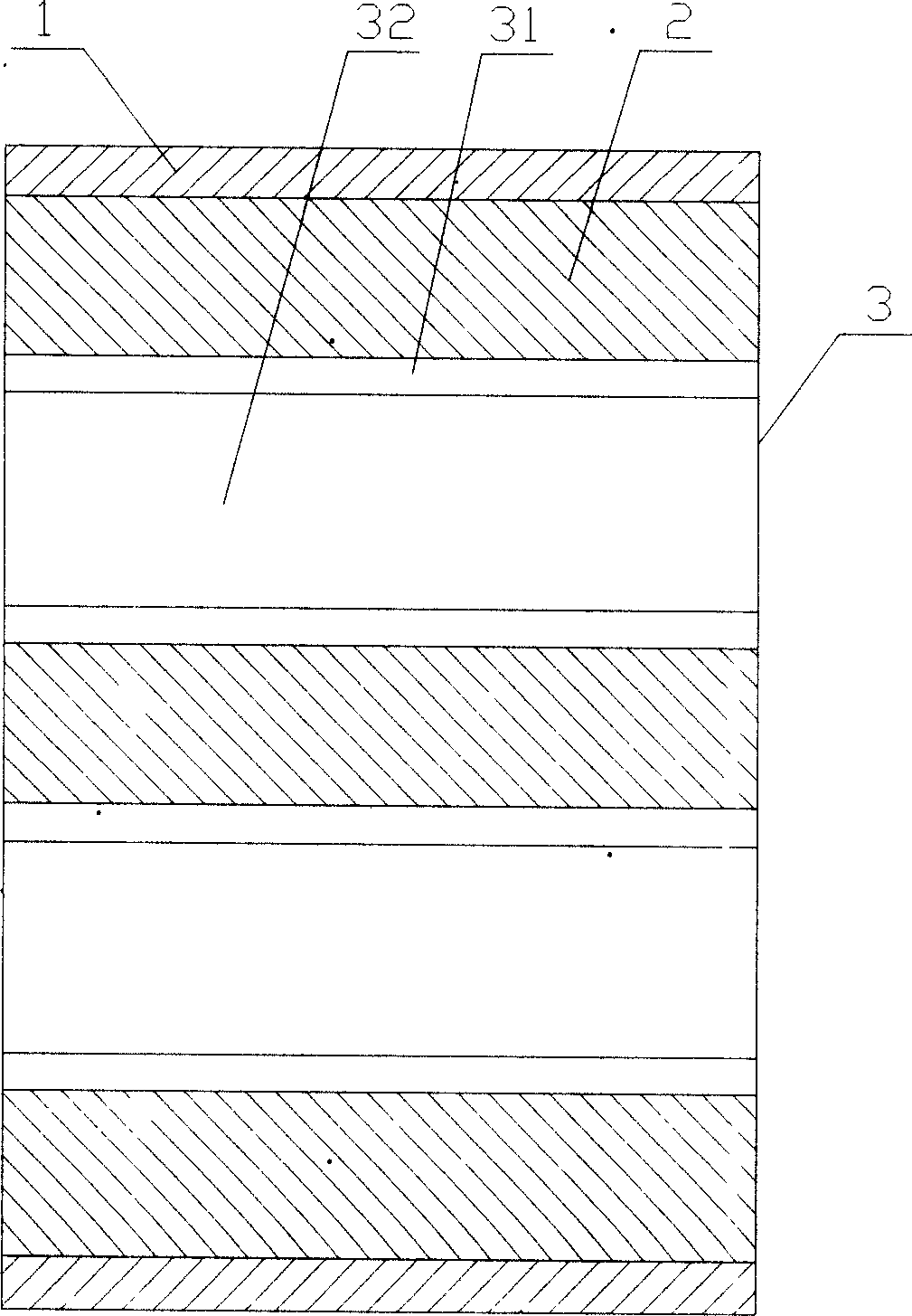 Laminated structure of printing circuit board and multi-laminate laminated structure
