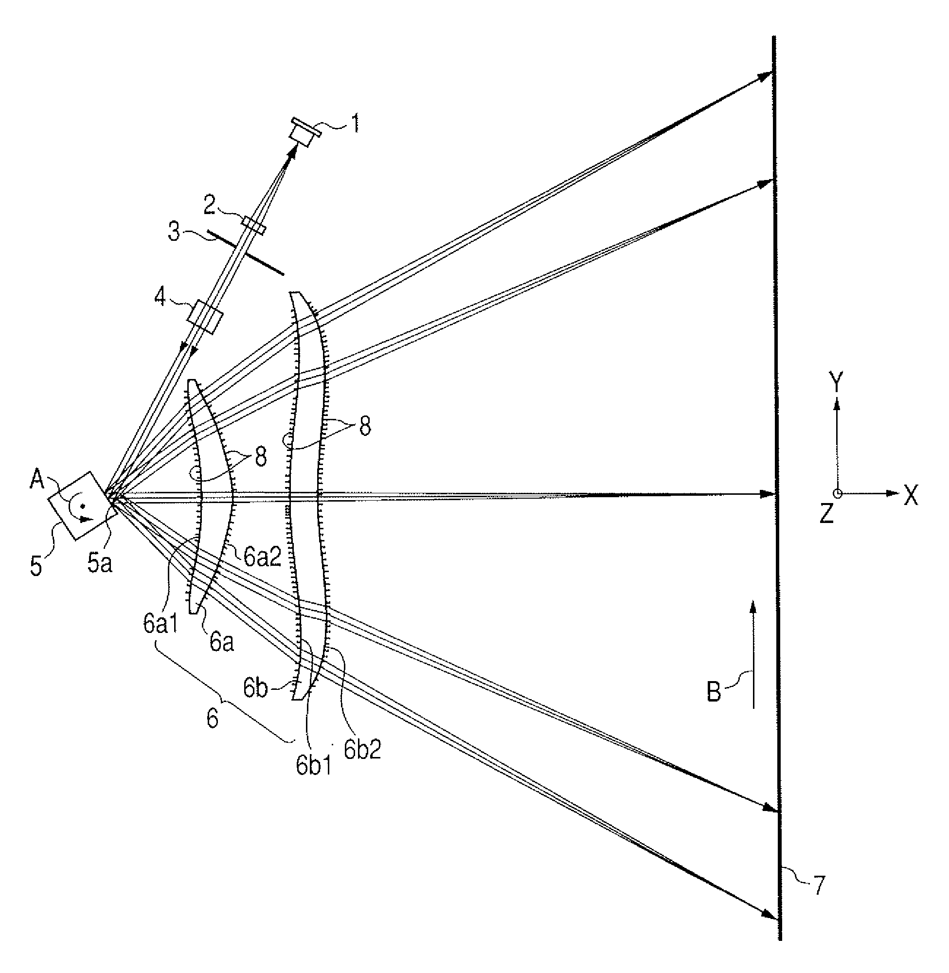 Optical Element and Optical Scanning Device Using the Same