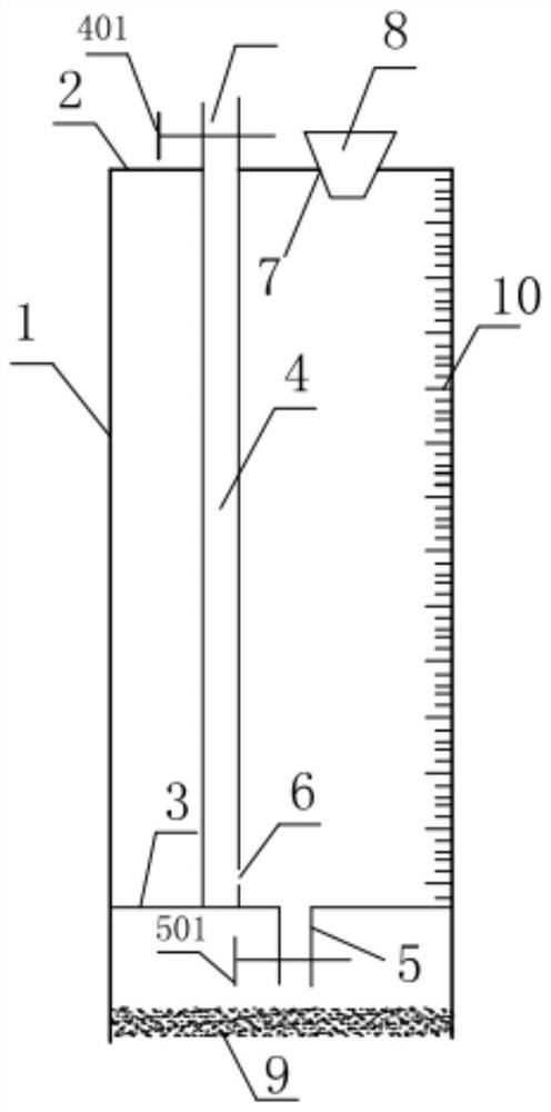 A cylinder infiltrator for measuring saturated hydraulic conductivity of undisturbed soil and its measuring method