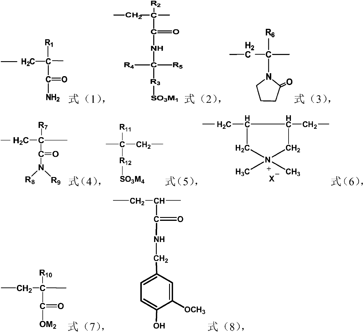 Acrylamide copolymer, and preparation method and application thereof