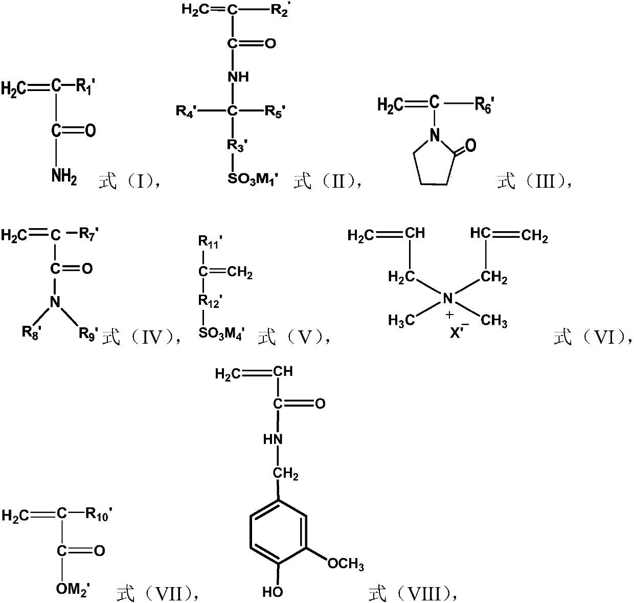 Acrylamide copolymer, and preparation method and application thereof