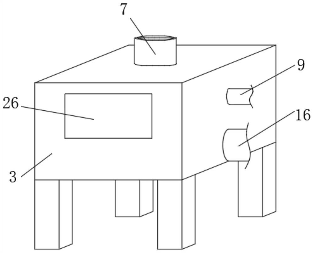 Separating and drying device for preparing basic cupric carbonate from copper-containing etching waste liquid