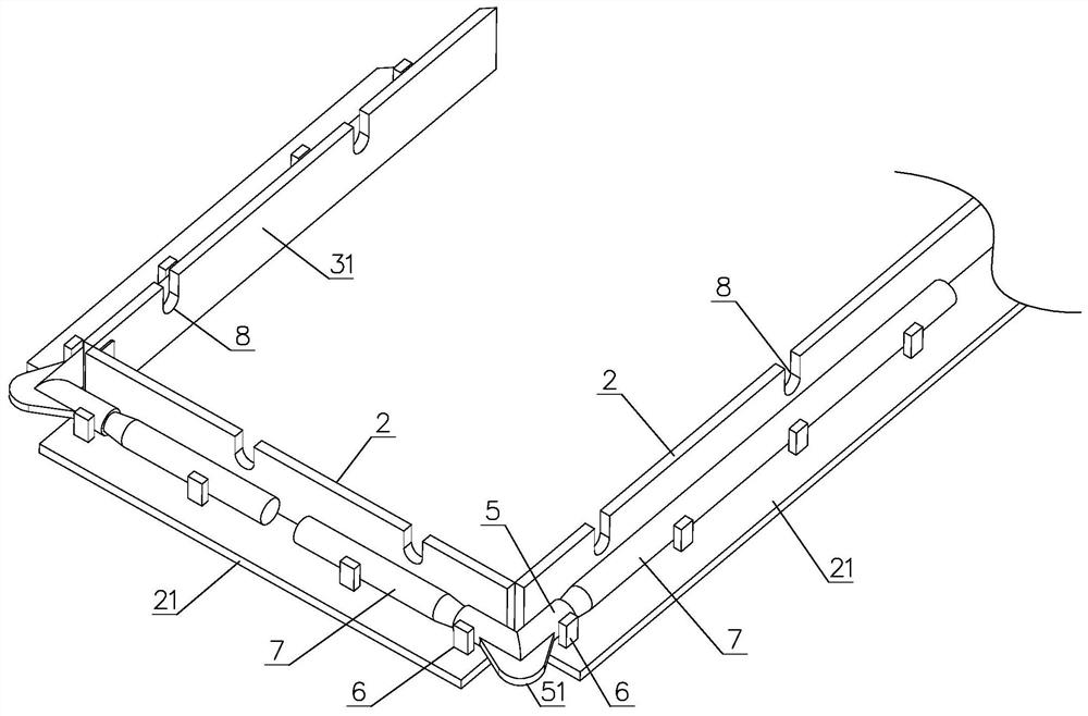 A prefabricated floor mold and floor slab