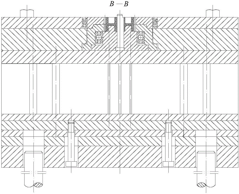 De-molding and resetting device for injection molding of herringbone gear