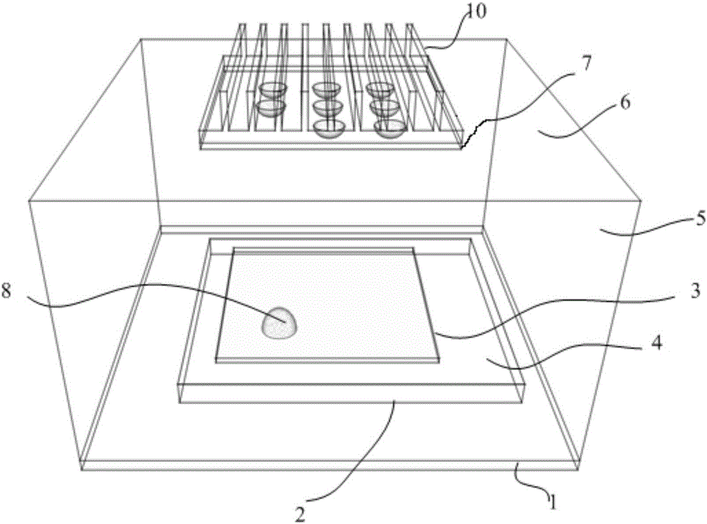 Thermoelectric conversion energy acquisition device based on drop condensation and preparation method