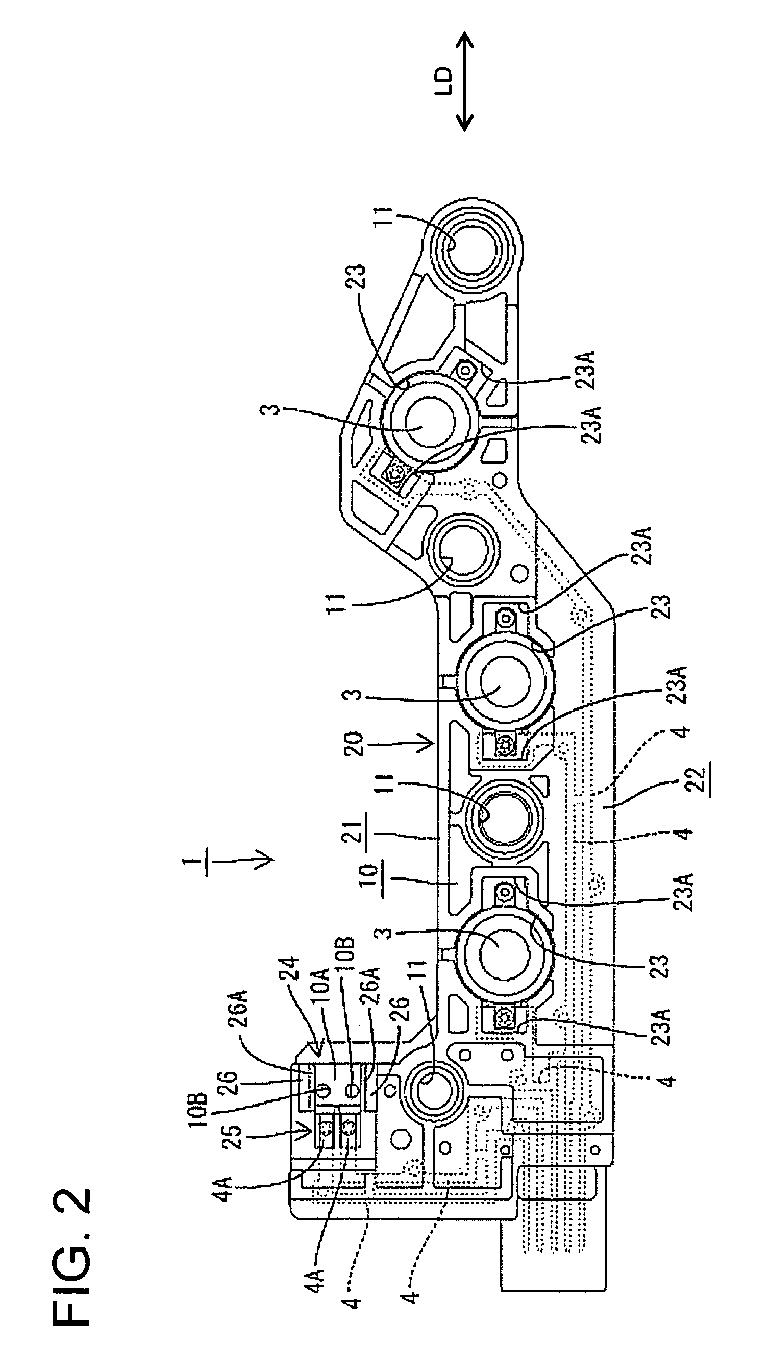 Resin molded component fitted with a metal plate and molding method therefor