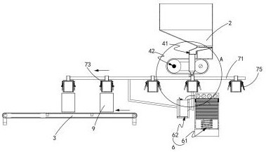 Filling equipment capable of controlling discharging amount of chemical raw material medicine