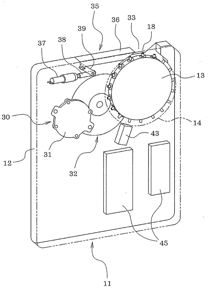 Cassette-type nozzle exchange unit and replacement system therefor