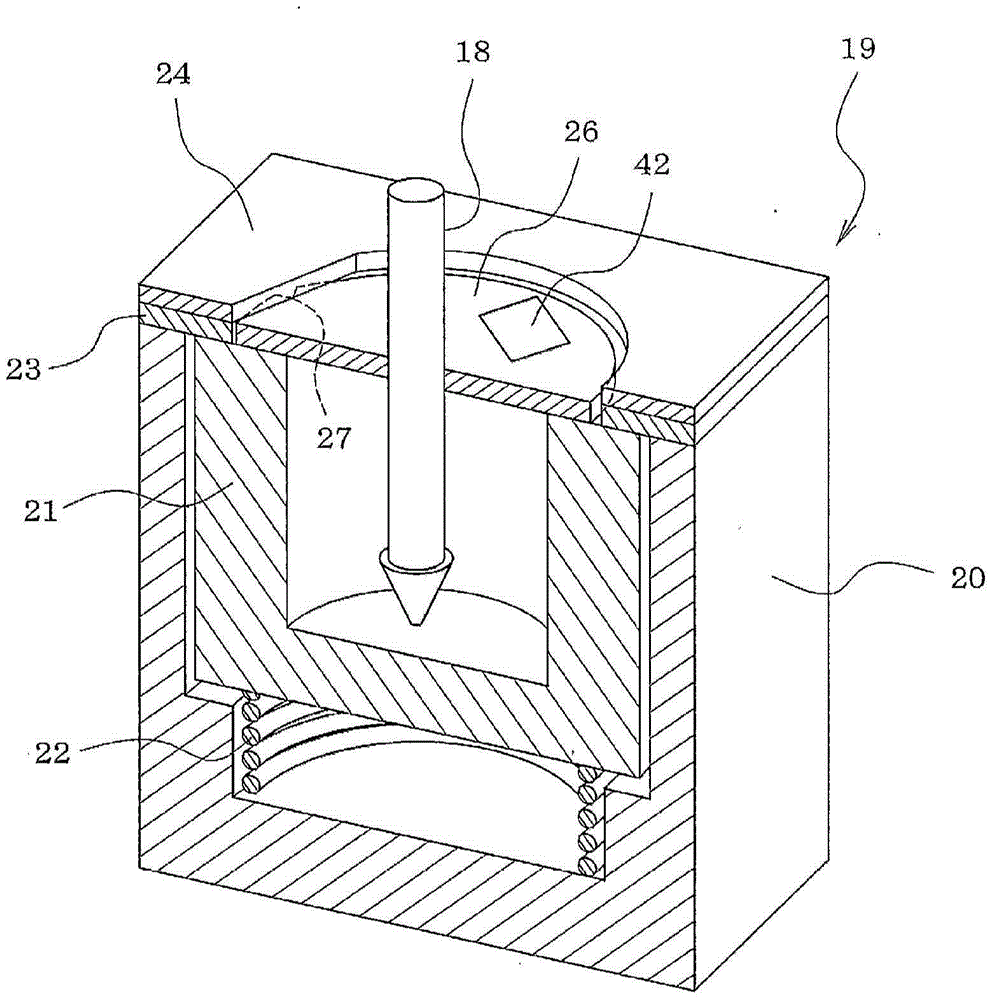 Cassette-type nozzle exchange unit and replacement system therefor