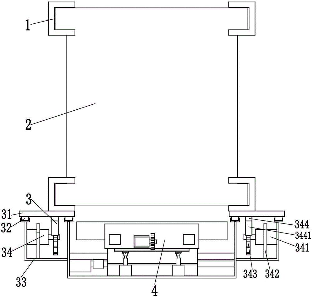 Stereo garage with full-automatic sweeping function for electric vehicles