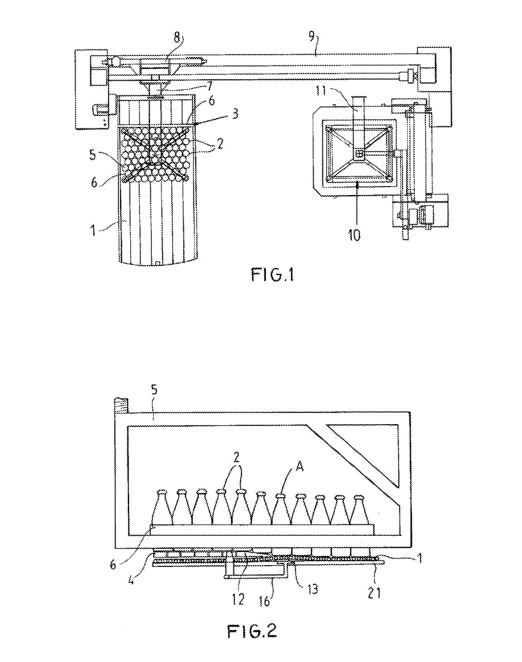 Apparatus for lifting a group of containers or the like