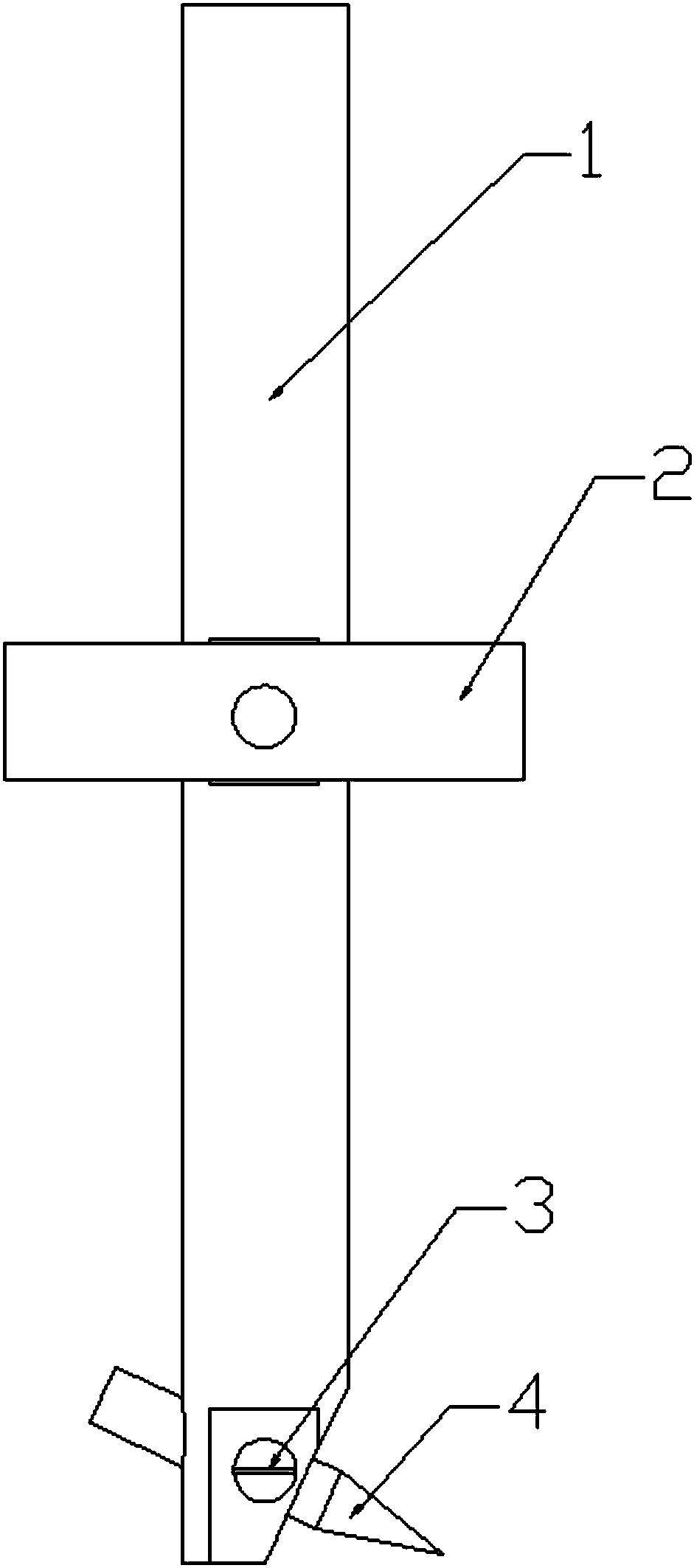 Line scribing pin for machining by computer numerical control milling machine