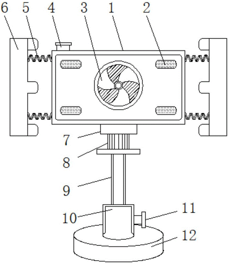 Navigator support with heat dissipation function