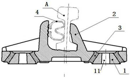 Bottom plate built-in rail damper and its design method