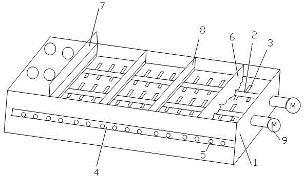 Slurrying and preheating device for high-dryness sludge