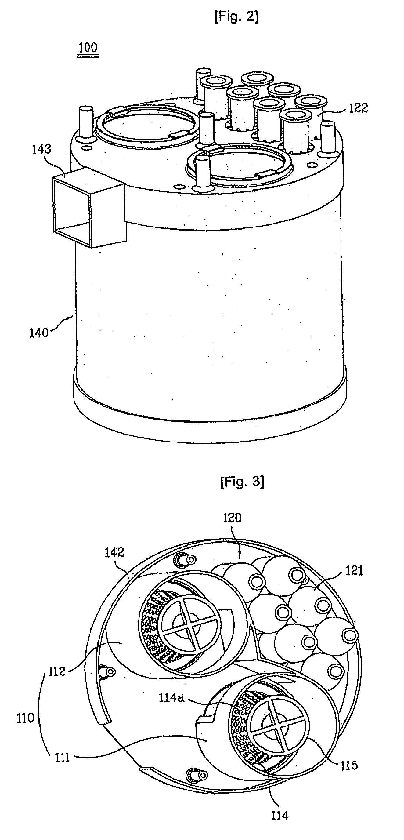 Dust collecting device for vacuum cleaner