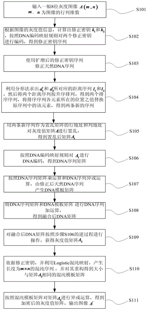Image encryption method based on fractal and DNA sequence operation