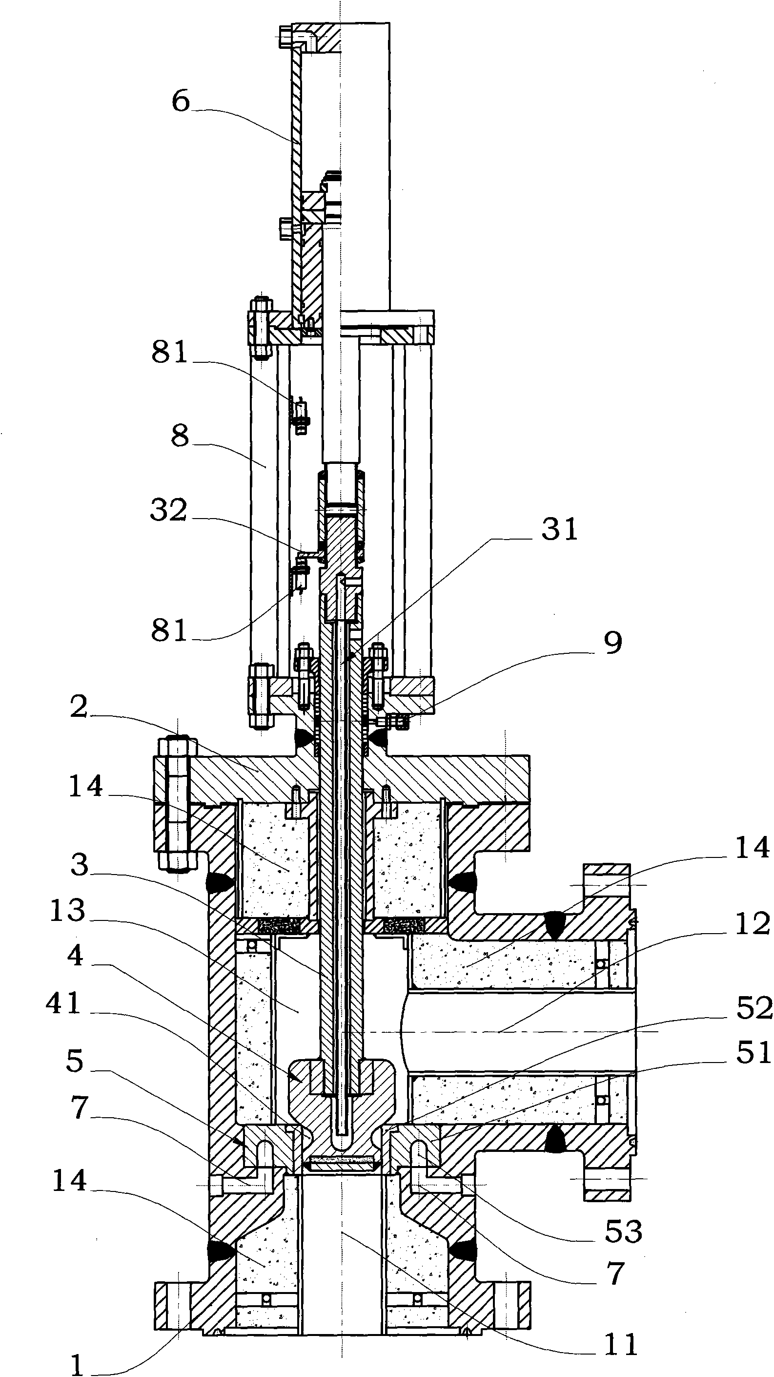 Ultra-temperature high-pressure stop valve