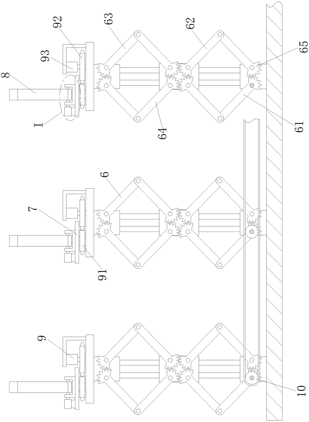 Greenhouse bracket capable of being automatically folded