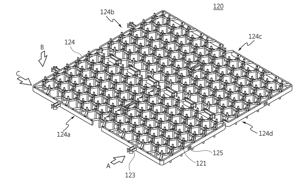 Integrated assembly type grass protection mat and method of constructing the same