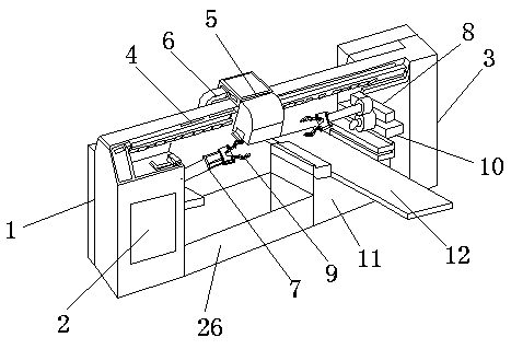 Electrical automatic paint spraying device