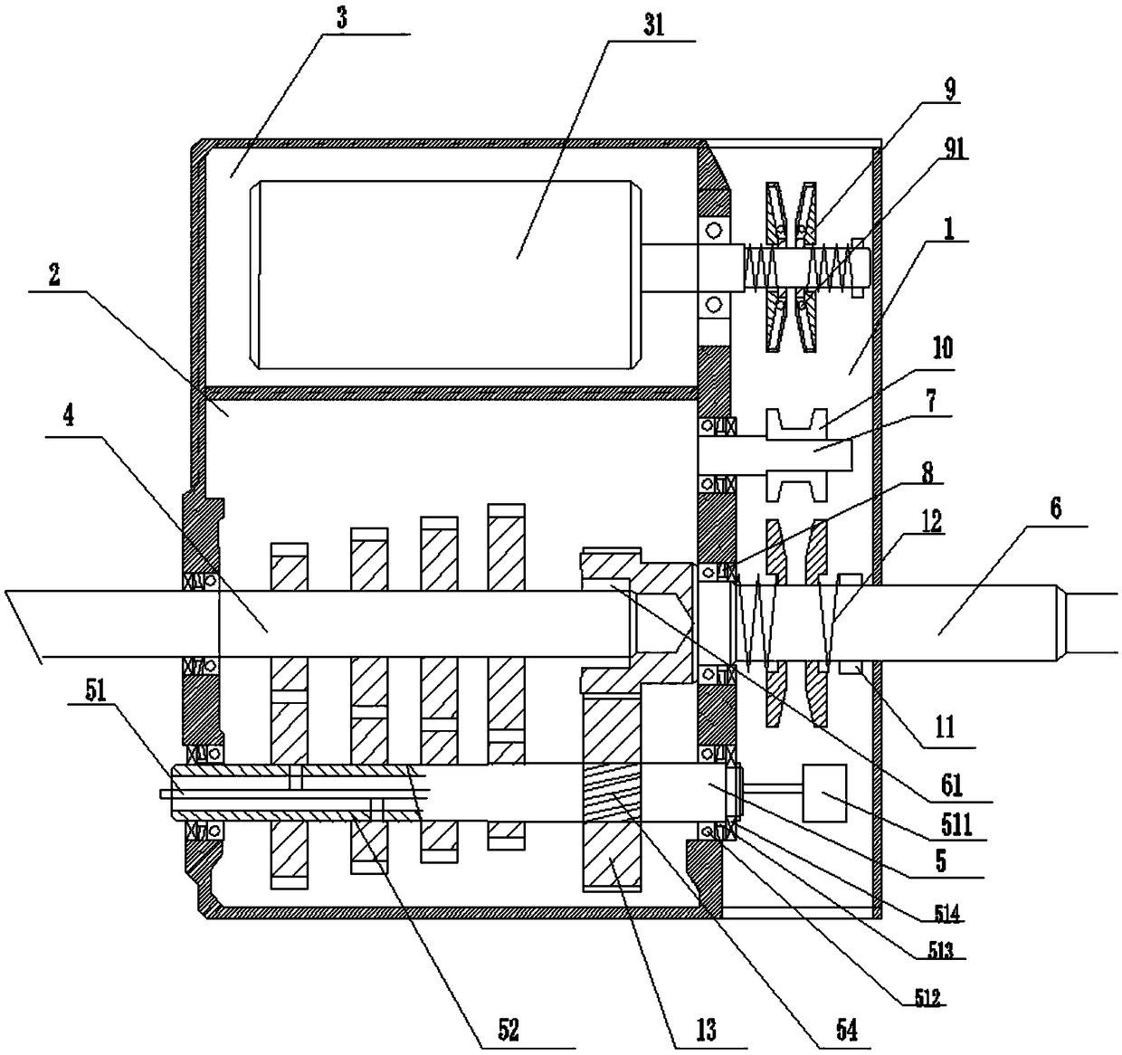 A stepless power-assisted hydraulically controlled shift gearbox