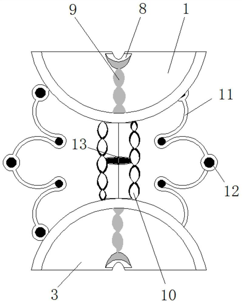 Computer support auxiliary device capable of reducing gap occurring after support rotates