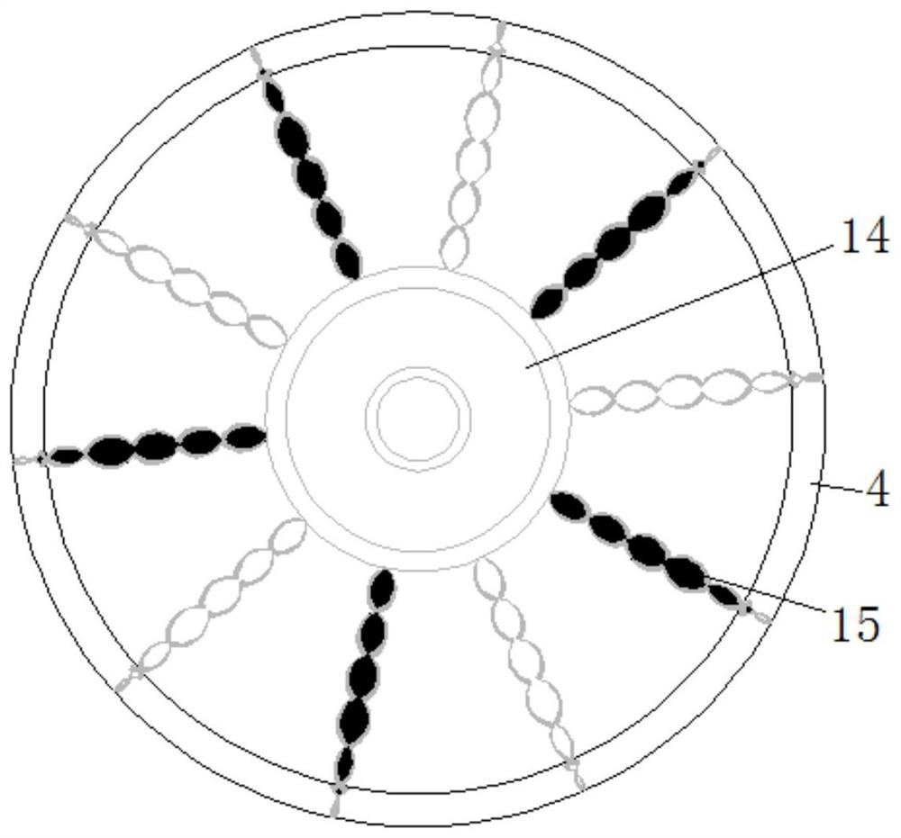 Computer support auxiliary device capable of reducing gap occurring after support rotates