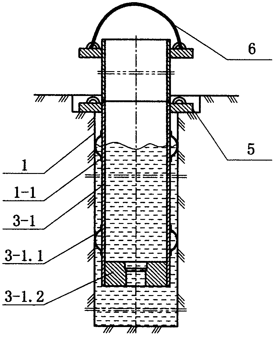 Multilayer fuel gas storage well cylinder used for high-pressure underground fuel gas storage well and molding-fixing method thereof