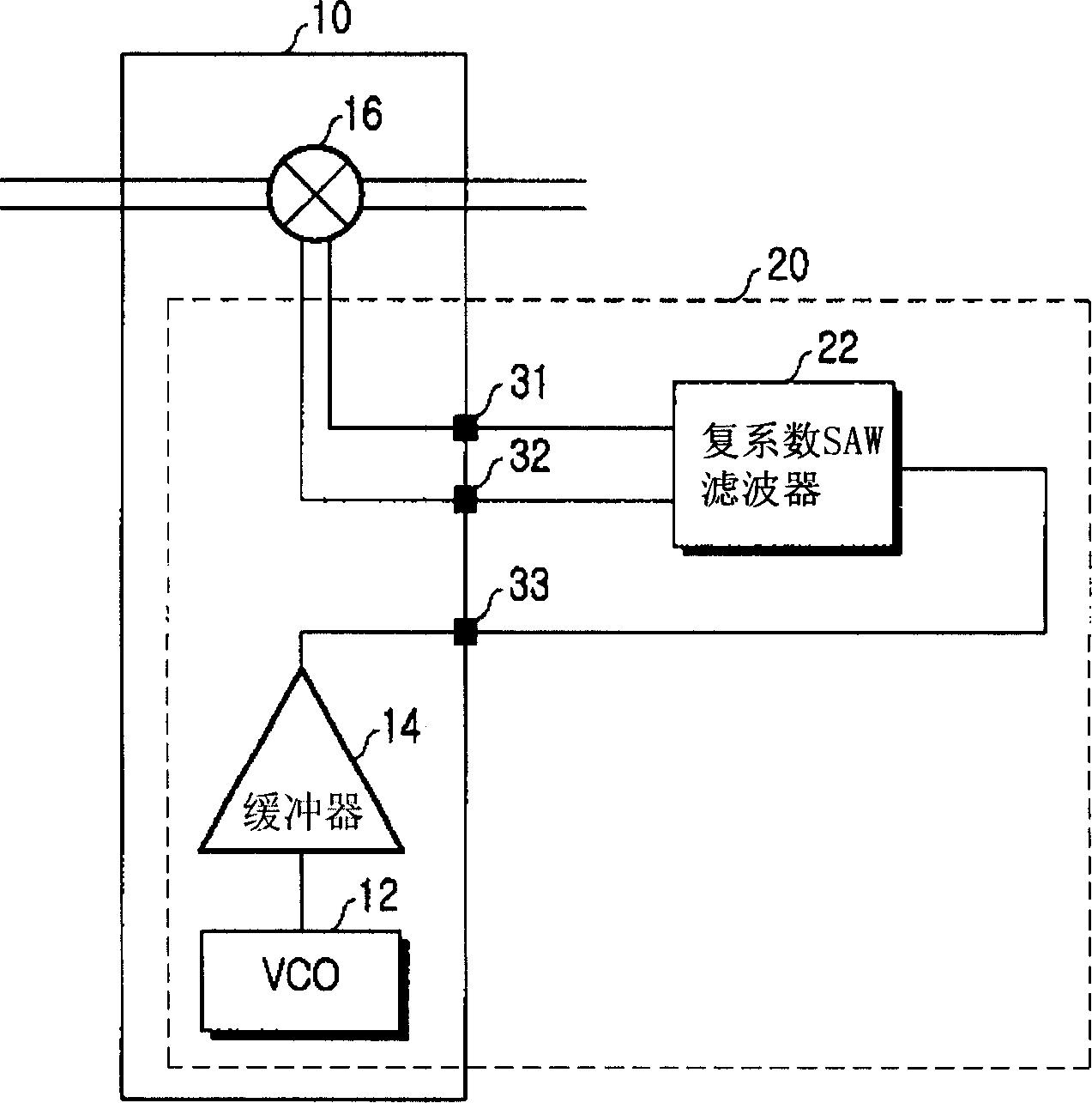Quadrature phase oscillator using complex coefficient filter