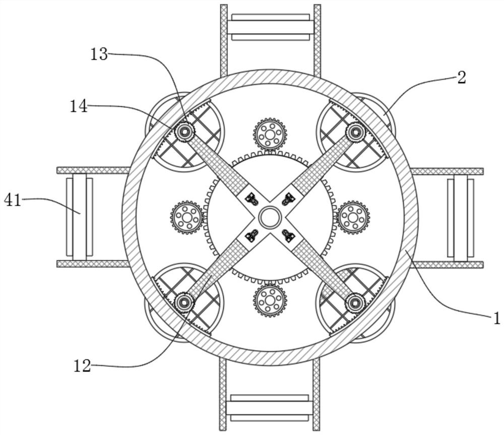 Raw material centrifugal impurity removal device capable of adjusting wind speed for edible oil processing