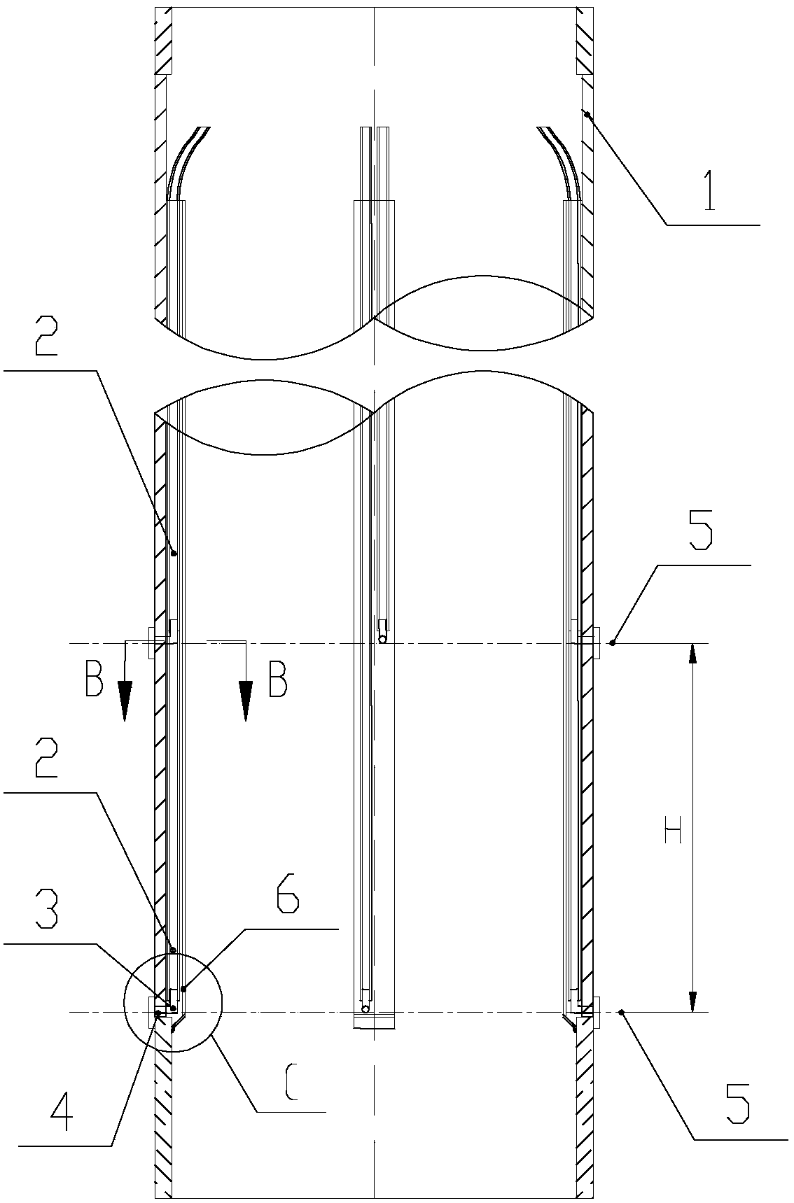 Offshore large-diameter steel pipe pile side grouting device and its construction method