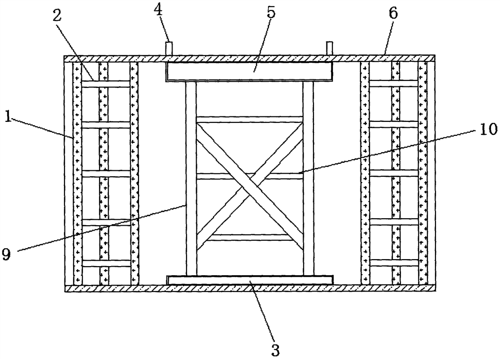 Disc buckle socket type formwork supporting and post-cast strip independent formwork supporting construction structure