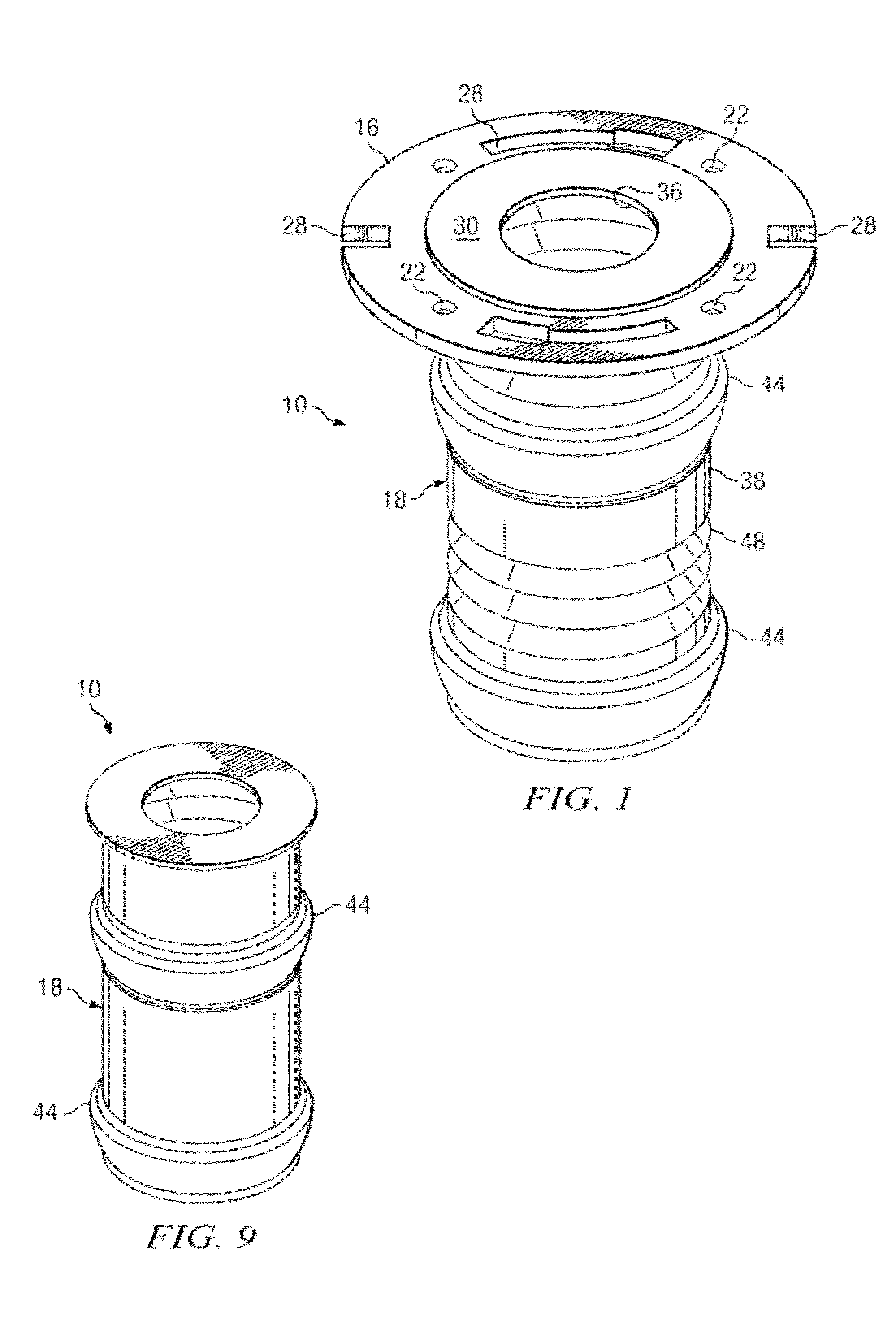 Flange system with modular spacers