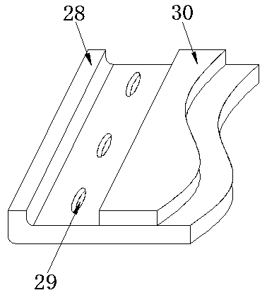 Heat dissipation frame for new energy automobile motor