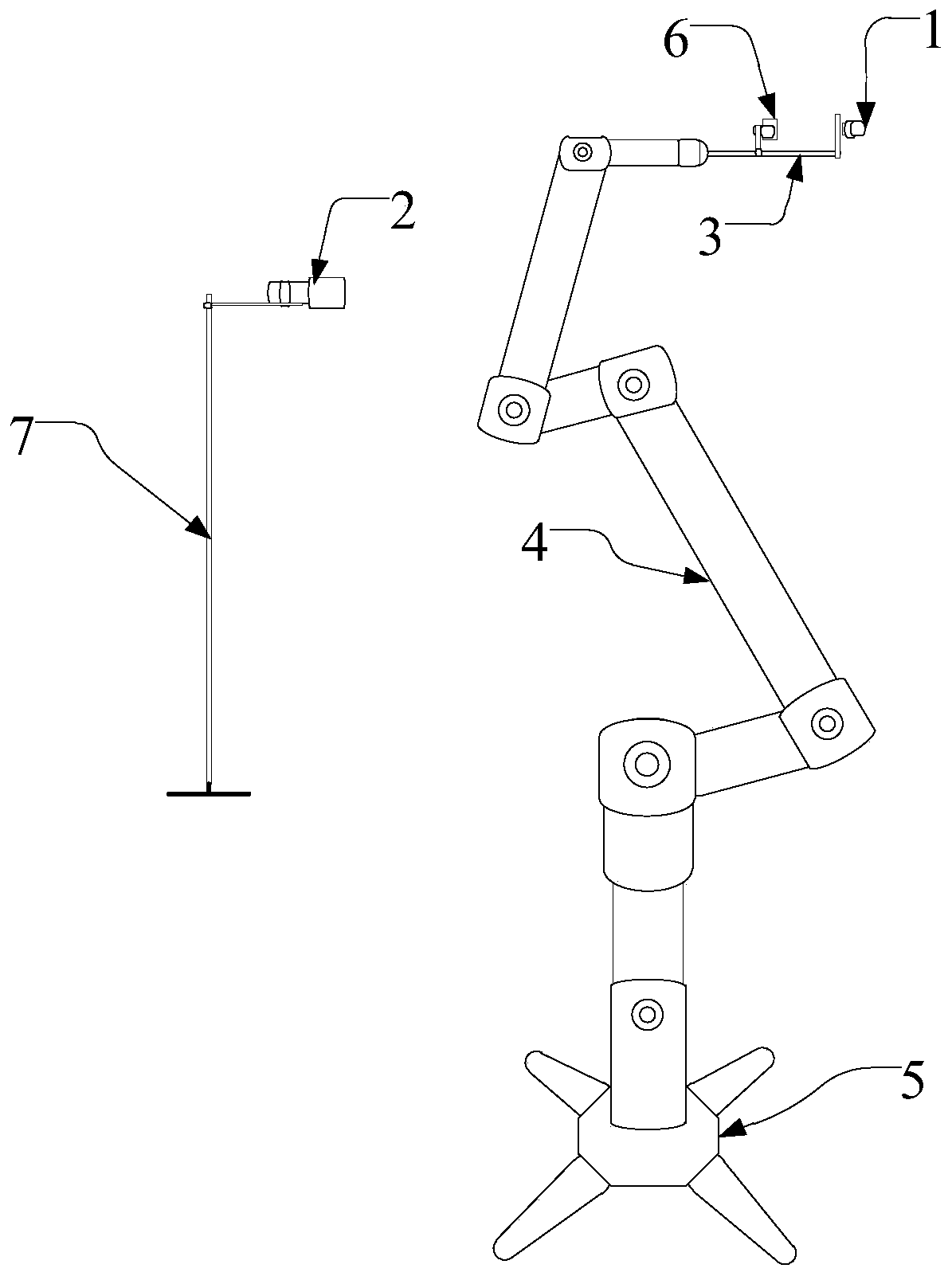 Automatic body temperature measuring device and method based on collaborative robot
