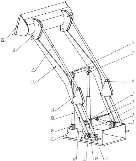 Angle-adjustable translational lifting machine