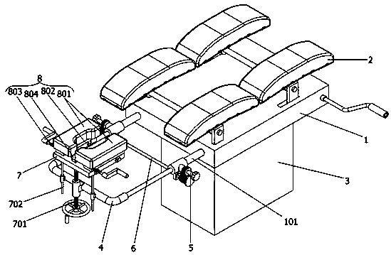 Spinal operation bracket device for neurosurgery