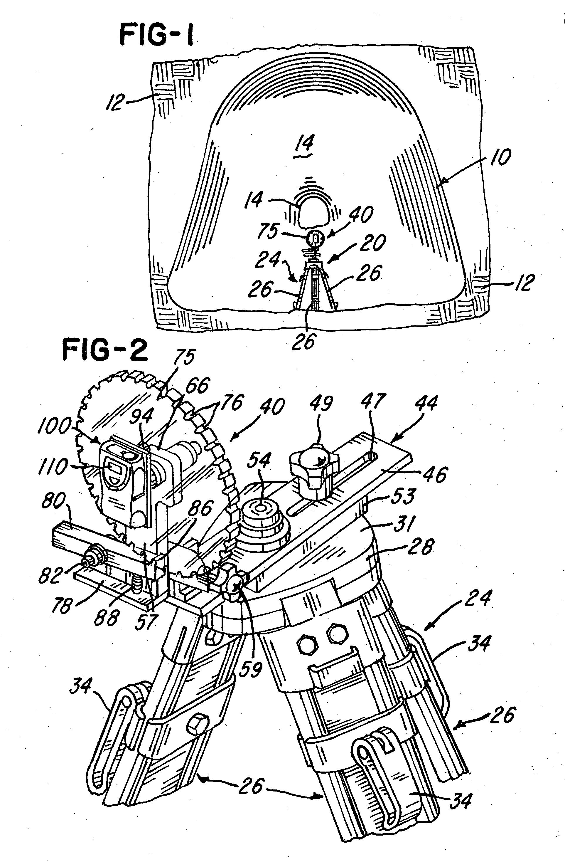 Apparatus for measuring the inner surface of a culver or other tunnel defining structure imbedded in the ground