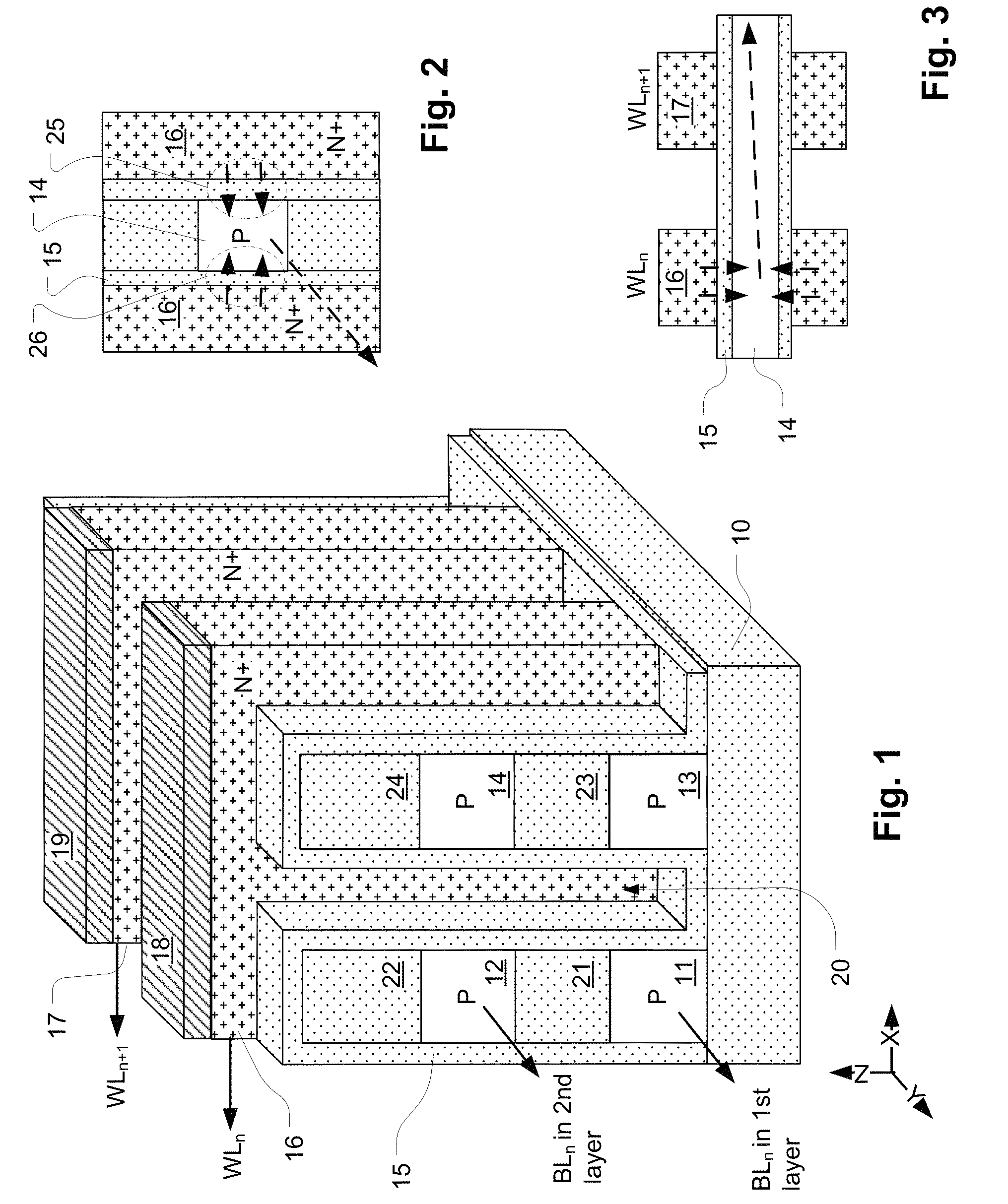 Memory architecture of 3D array with improved uniformity of bit line capacitances