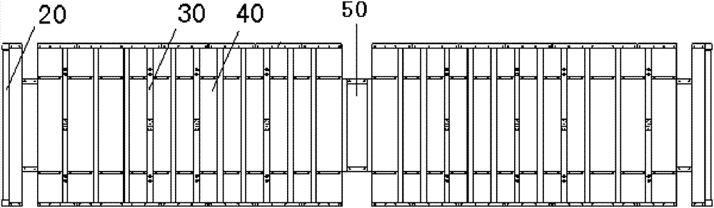 Composite floor for rail wagon