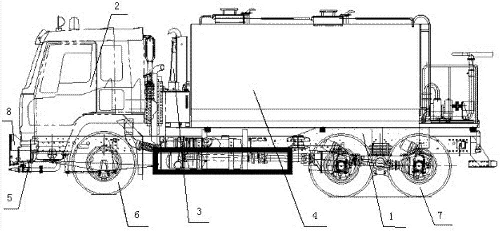 Multifunctional sanitation operating vehicle