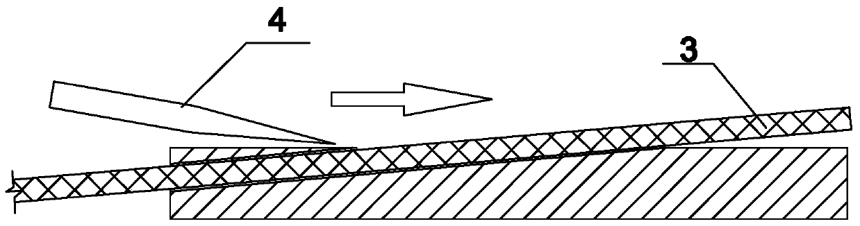 Tennis badminton racket line cutting table