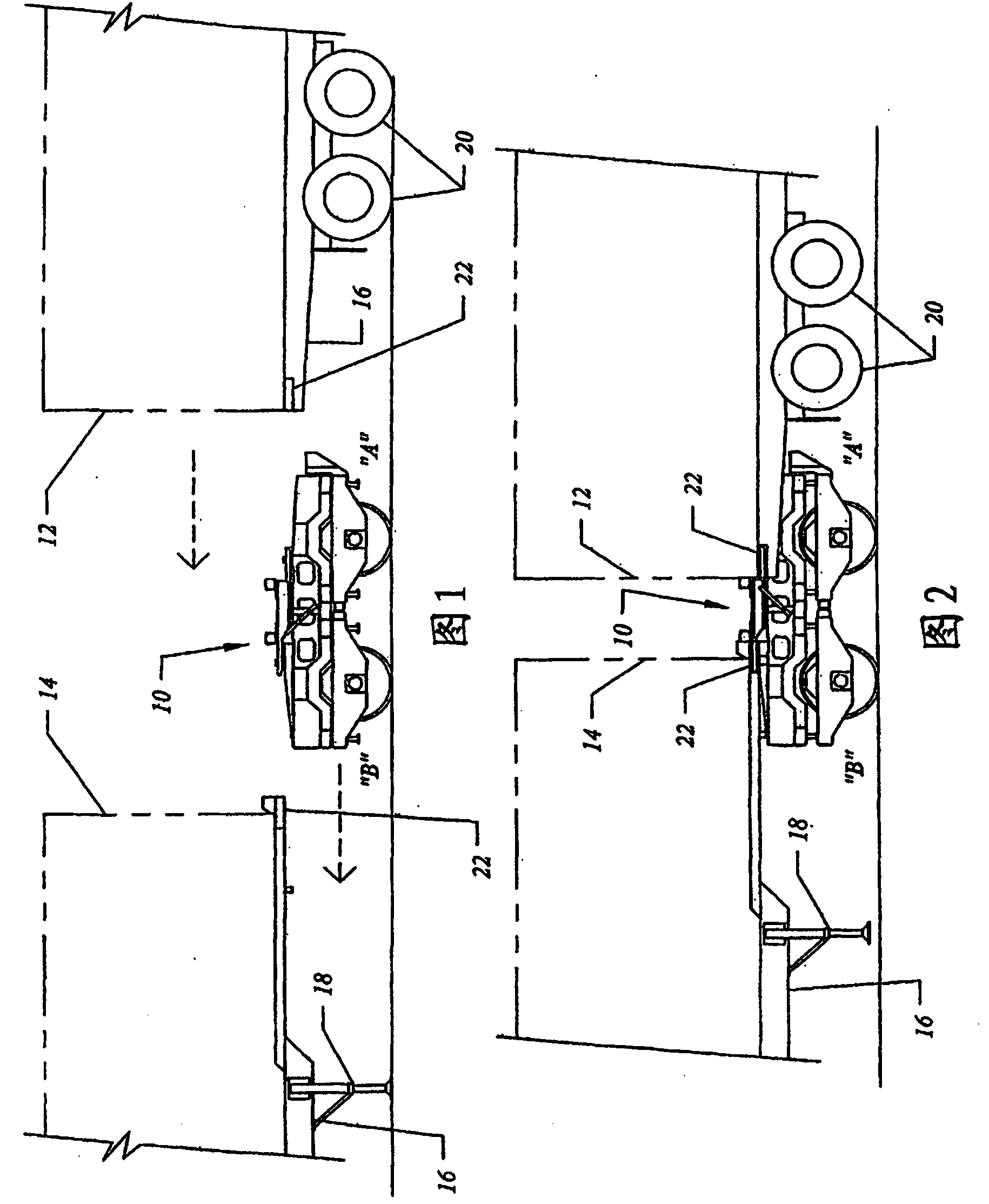 Improved intermodal rail vehicle to form a train