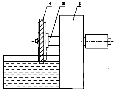 Machining device and method for polishing blade profile of integrated bladed disk